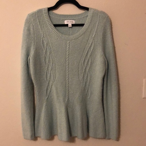 Elle Sweaters - Elle Peplum Sweater Size Large